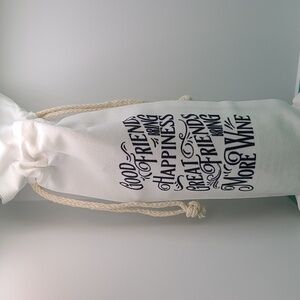 "Good Friends Bring Happiness..." Wine - Liquor Bag NWT